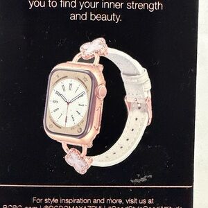 BCBG Rose Gold and White‎ Watch Band
